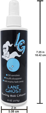Bowling Ball Cleaner Spray - USBC Approved - Oil Scuff and Belt Mark Cleaner - Restores Tack and Prolongs Lifespan of Ball