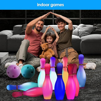 Bowling Set for Kids and Adults Christmas Birthday Party Games Kids Education Motor Skills Toys Perfect Outdoor Toys