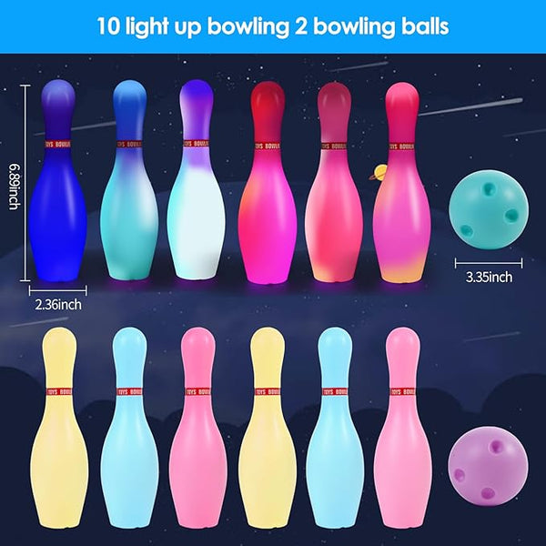 Bowling Set for Kids and Adults Christmas Birthday Party Games Kids Education Motor Skills Toys Perfect Outdoor Toys